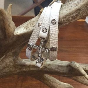 Park lane cross wrap bracelet